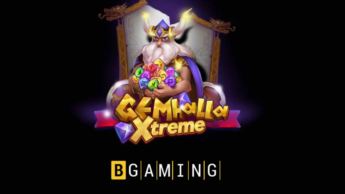 Tampilan visual slot Gemhalla Xtreme dengan tema Viking dan Thor.